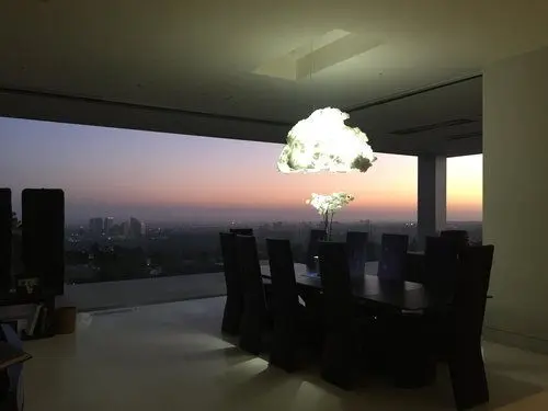 Luminária Nuvem na sala de jantar