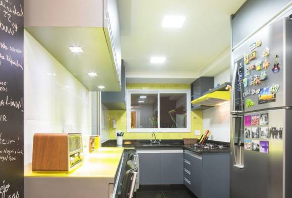 decoração de casa cozinha amarela