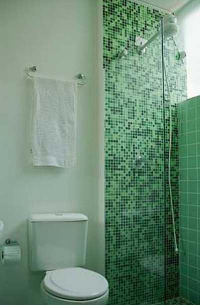 Azulejos para banheiro pastilha verde
