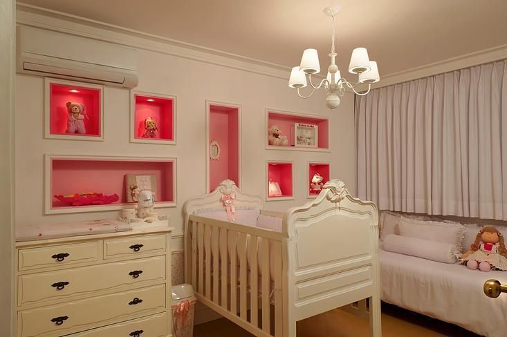 decoracao de quarto de bebe feminino com nichos abreu borges arquitetos 63880