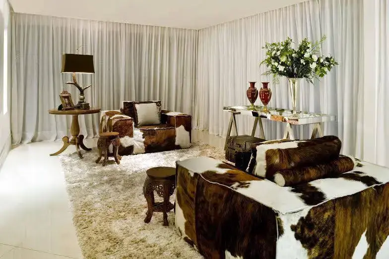 Decoração de salas de estar, conforto, luxo e elegância