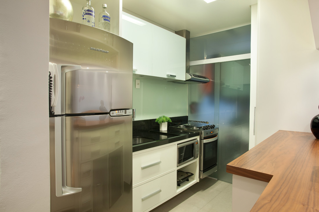Cozinha Apartamento pequeno brooklin liliana zenaro
