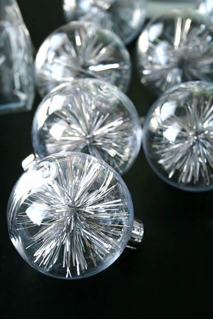bolas de natal com cristal