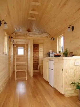 casas de madeira com espaço otimizado