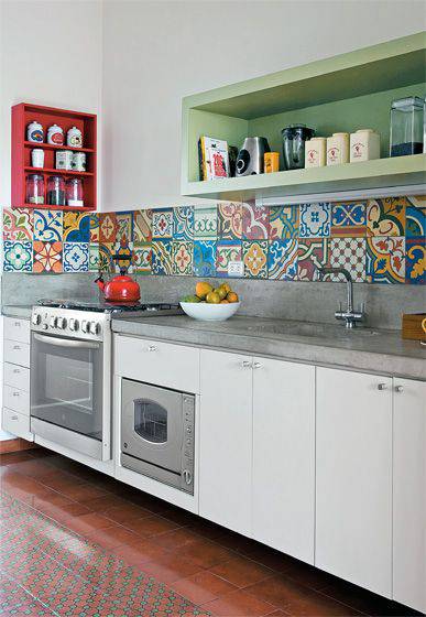 Adesivo para Azulejo na cozinha vintage