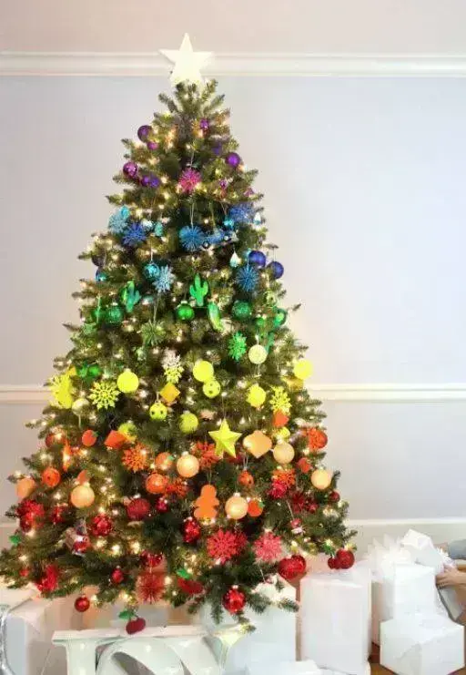 Árvore de Natal arcoiris