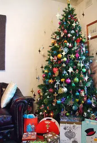 Árvore de Natal colorida