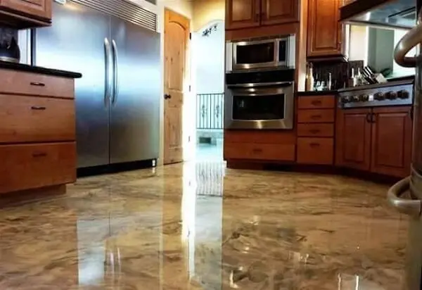 Porcelanato líquido 3d na cozinha