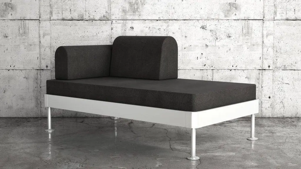 A parceria de Tom Dixon com a Ikea rendeu o sofá modular Delaktig.