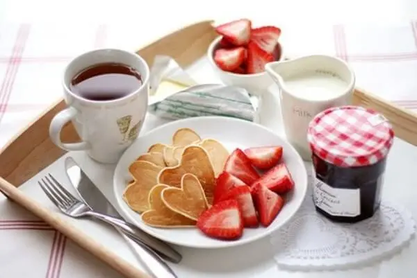 Café da Manhã com muito amor para o dia dos namorados