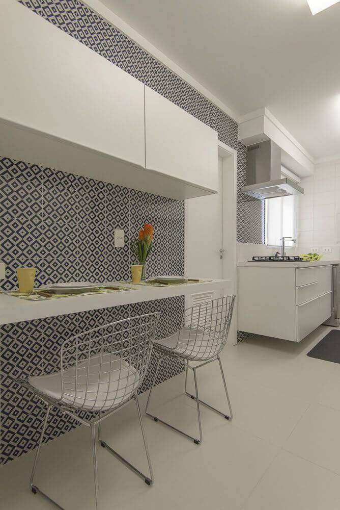 azulejo cozinha losangos preto e branco d2n arquitetura interiores 127464