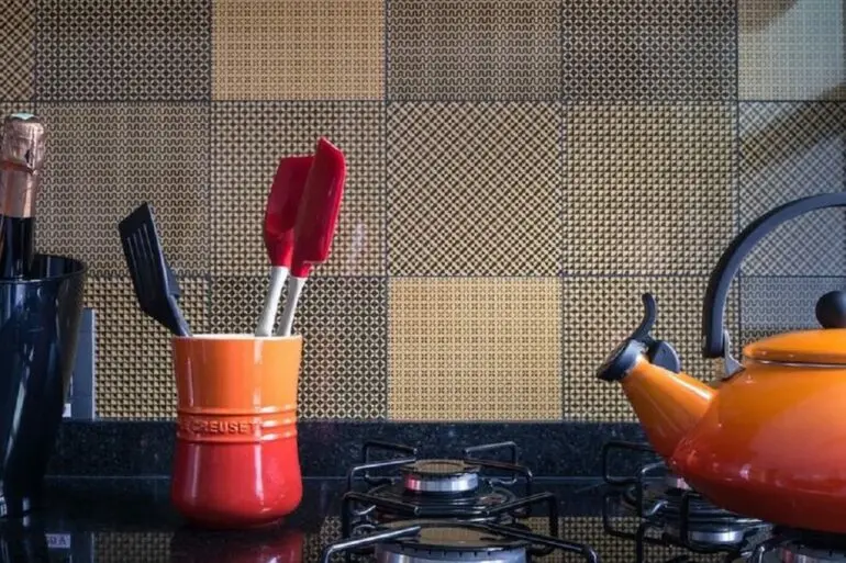 azulejo estampado para decoração de cozinha