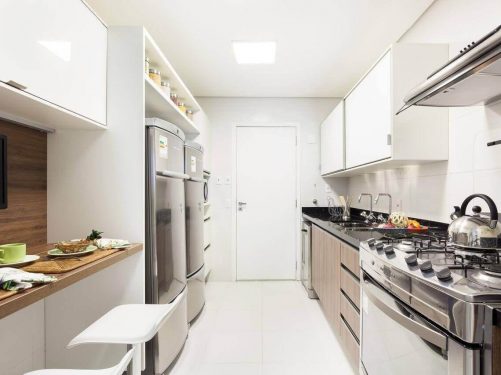 Cozinhas planejadas para apartamentos pequenos