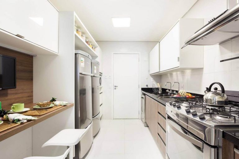 Cozinhas planejadas para apartamentos pequenos
