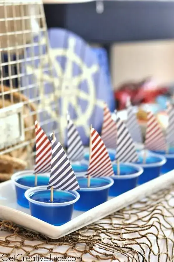 children's party decoration with nautical theme Foto Pinterest