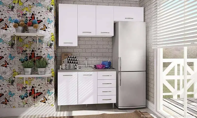 gabinete de cozinha para espeço pequeno lojaskd 110639