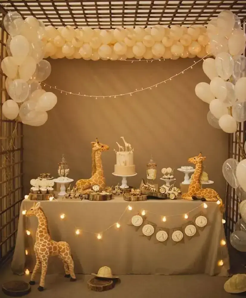 Giraffe Theme Baby Shower Ideas Photo Decoration