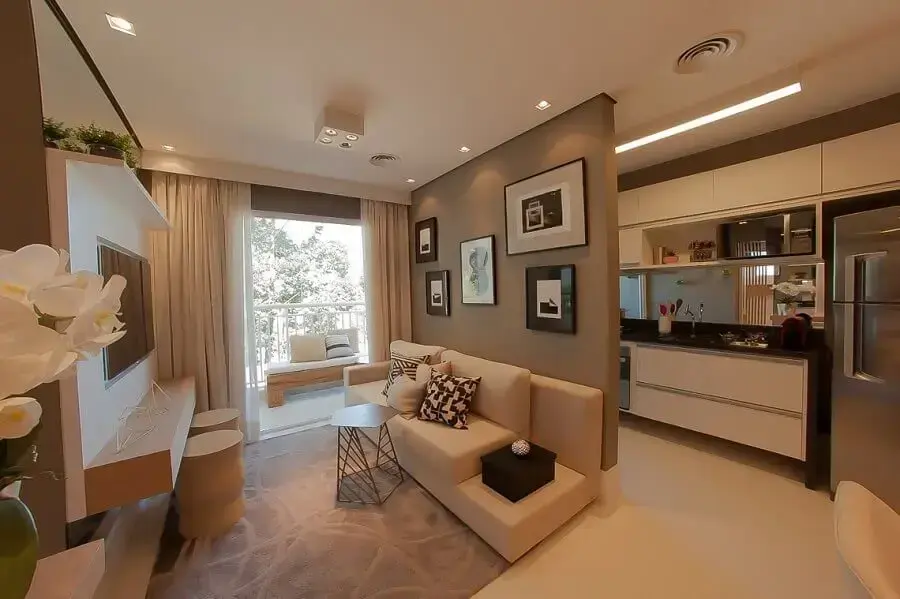 apartamento decorado com móveis planejados Foto Imocasa