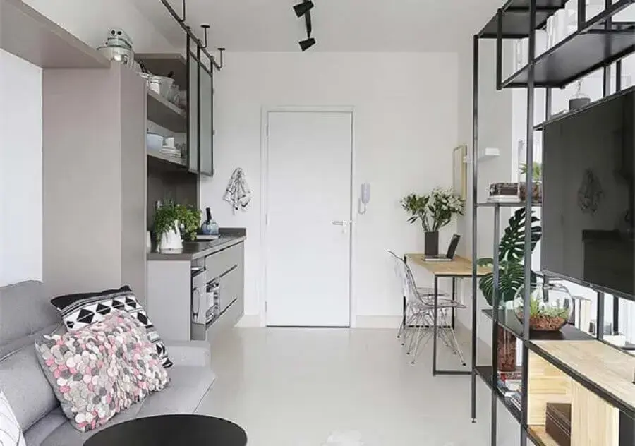 decoração de apartamento pequeno e simples Foto Pinterest