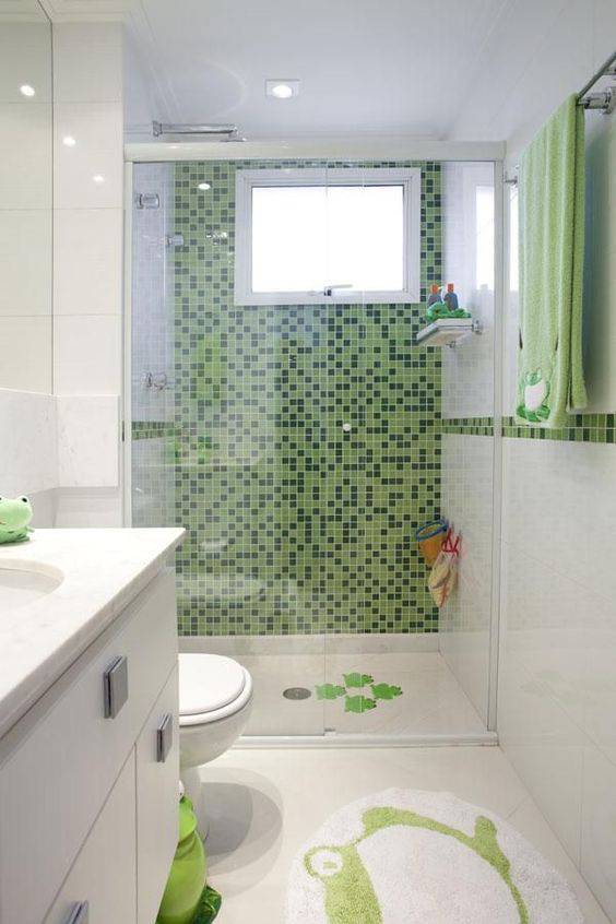 revestimento para banheiro pastilha adesiva verde