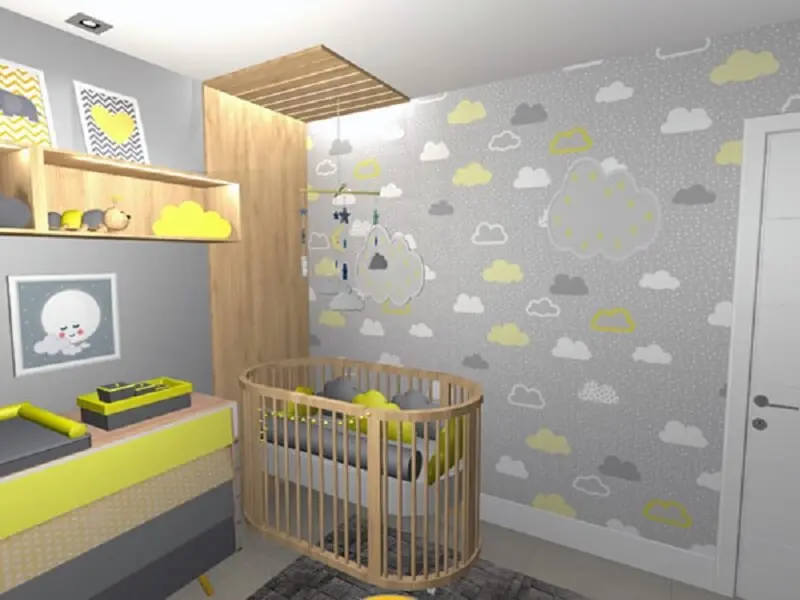 Decoração de quarto de bebê para menino e menina