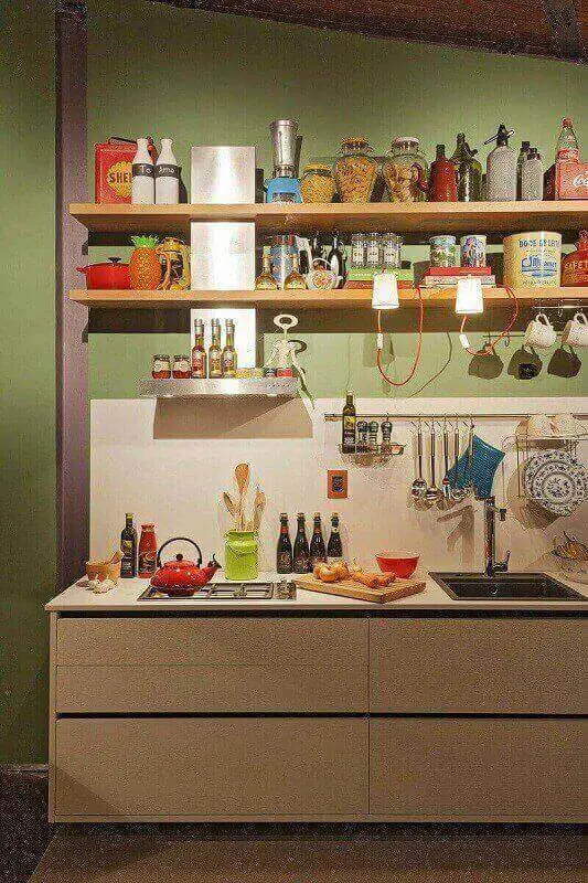 decoração de prateleira para cozinha Foto Isabela Bethonico