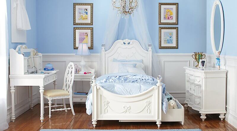 quarto de princesa azul