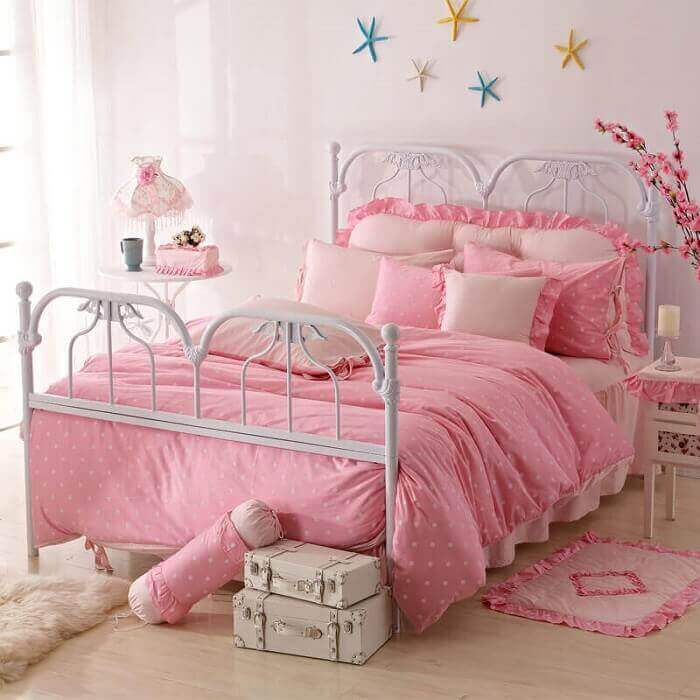 roupa de cama para quarto de princesa