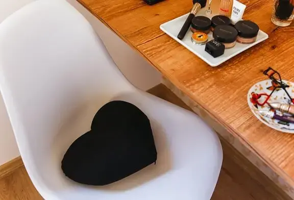 Almofadas decorativas em formato de coração Projeto de Buji
