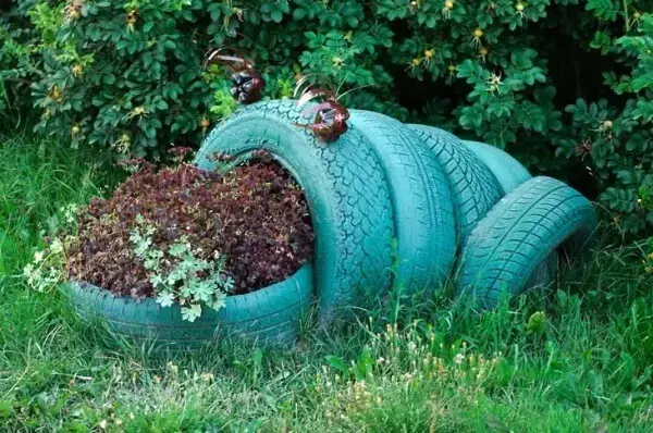 Artesanato com pneus: crie peças divertidas e decore o jardim de forma especial