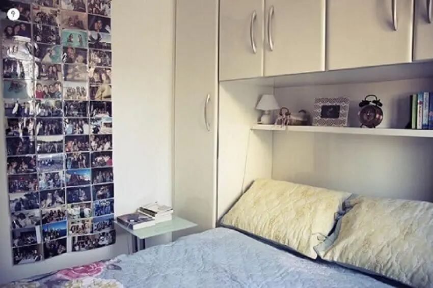 Decoração de apartamento pequeno com armário pequeno