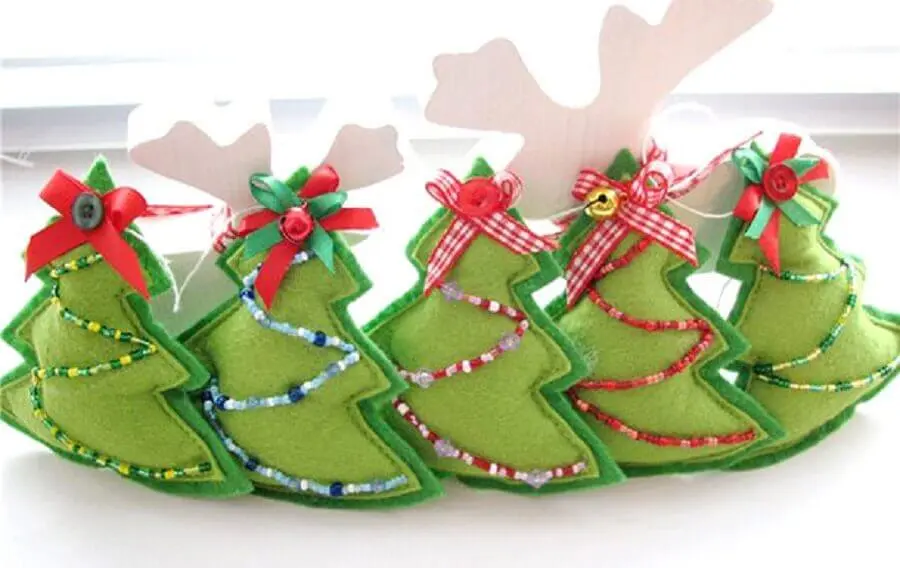 artesanato de feltro para decoração natalina 