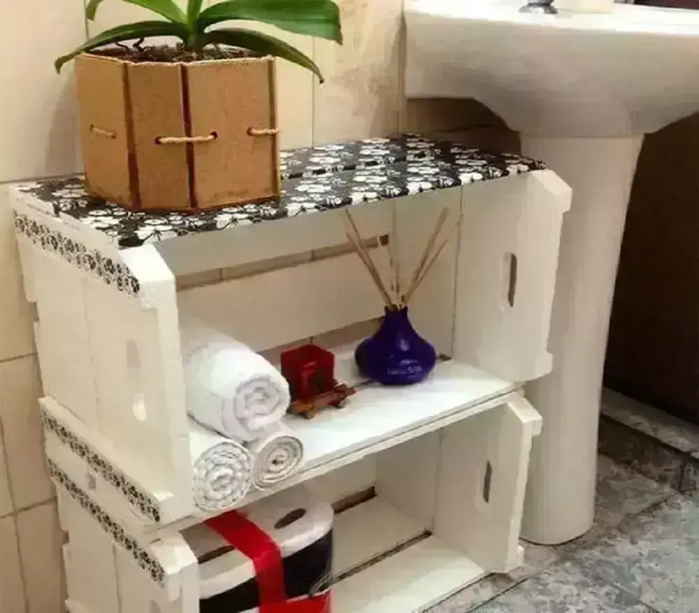 decoração simples e barata com caixotes