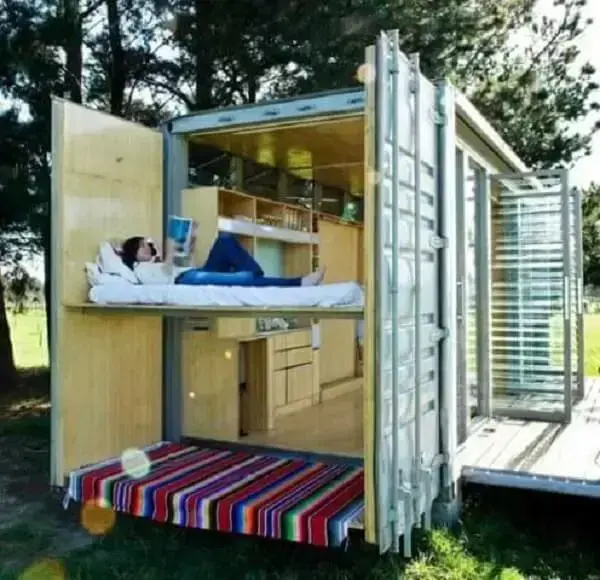 Casa container com espaço externo