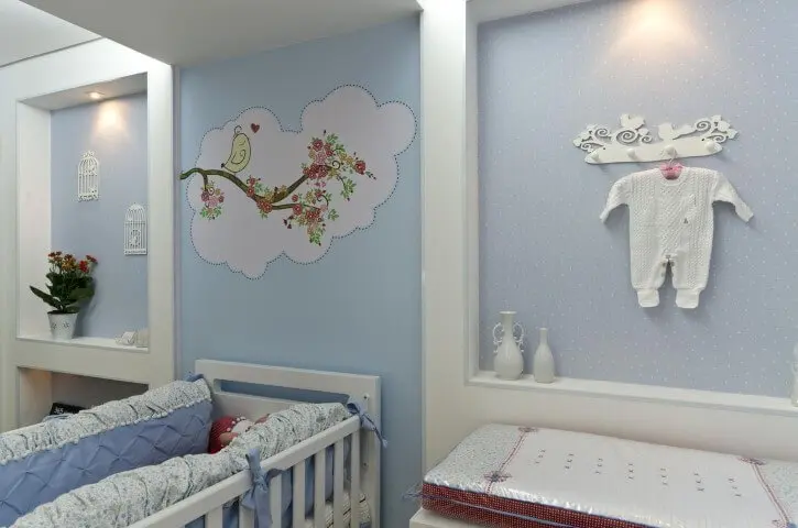 Cores para quarto de bebê azul Projeto de Belissa Correa