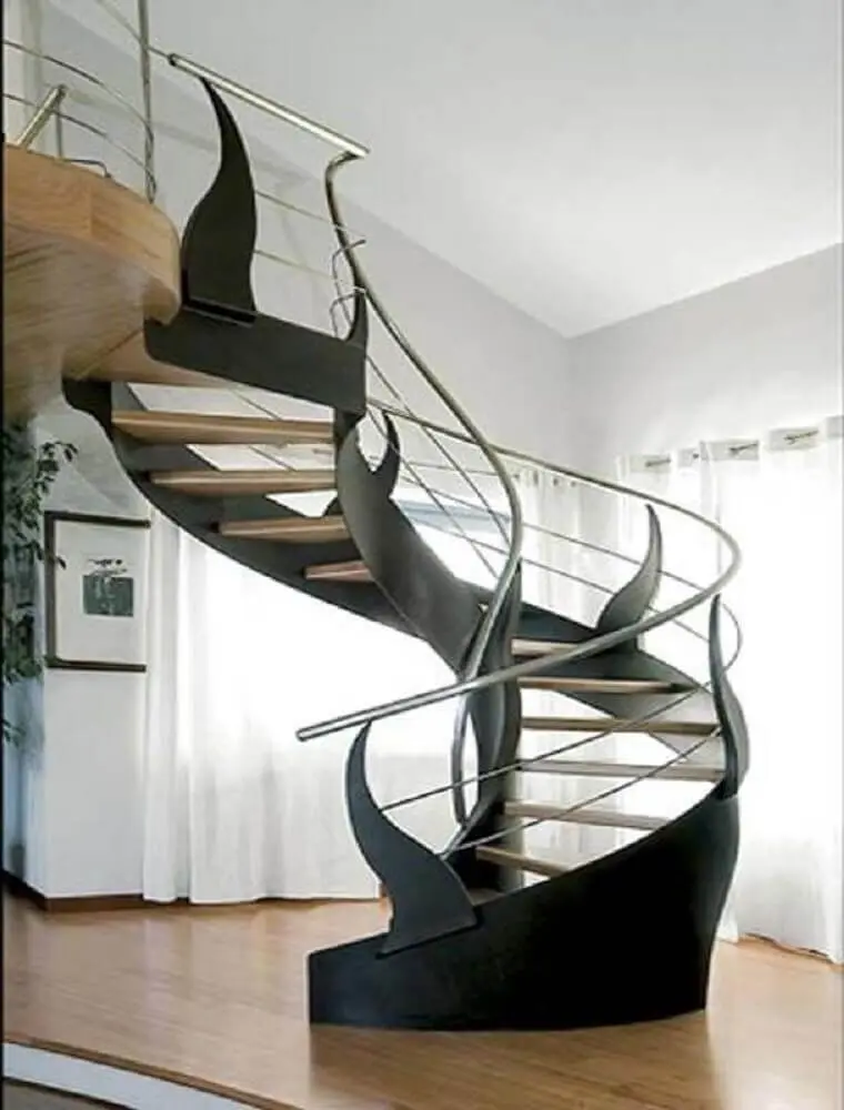 escada caracol designer contemporâneo