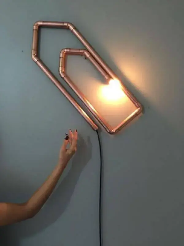 luminária de PVC divertida
