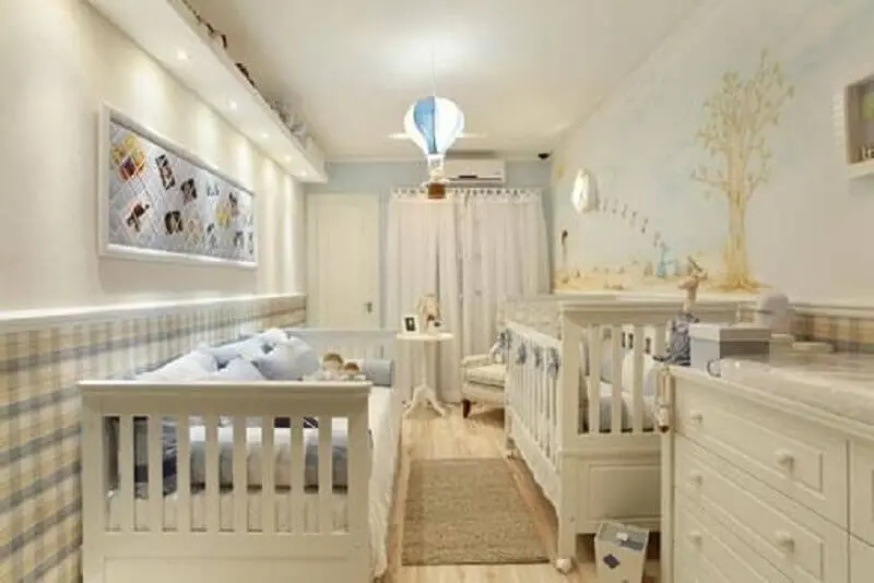 luminária de balão para quarto de bebê