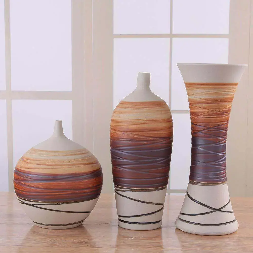 vasos decorativos de cerâmica