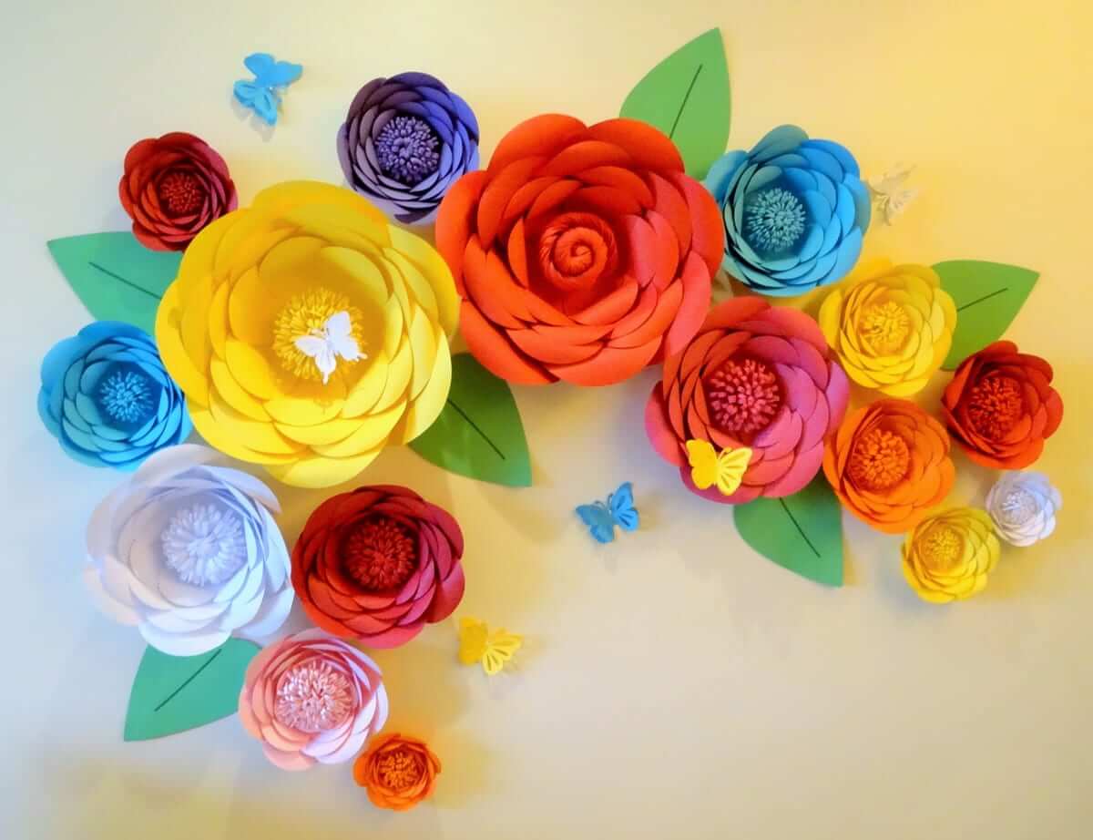 Decoração com Flores de Papel: 5 Tutoriais Simples +25 Inspirações