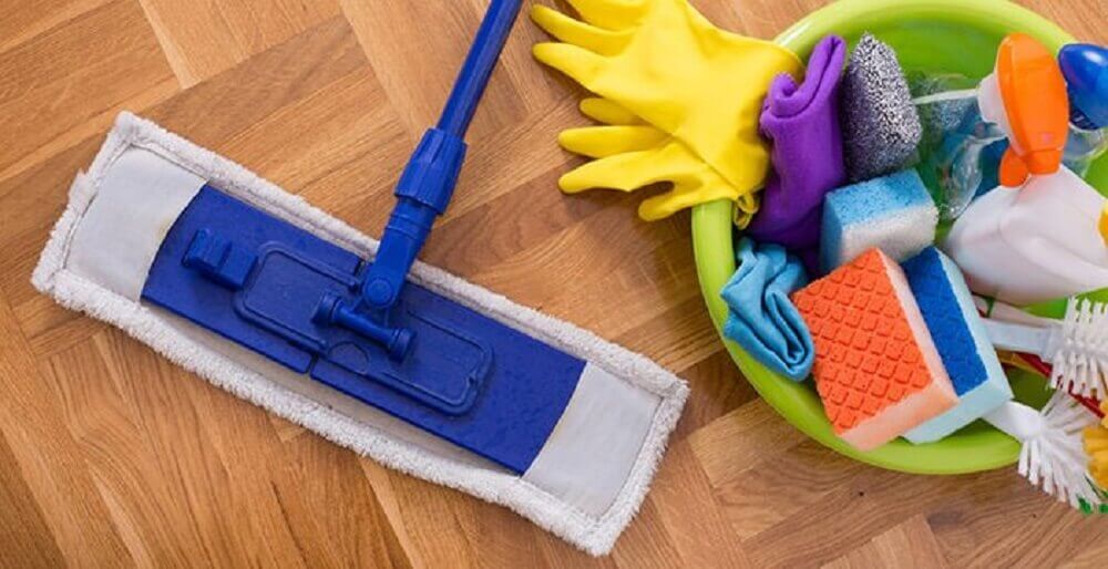 materiais para limpeza de casa