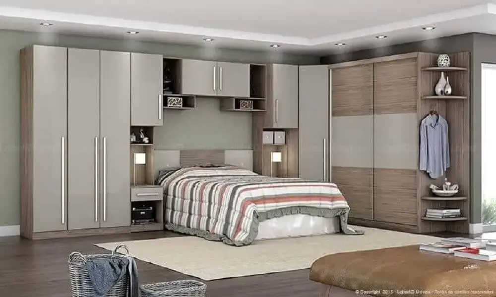modelo de móveis sob medida para quarto