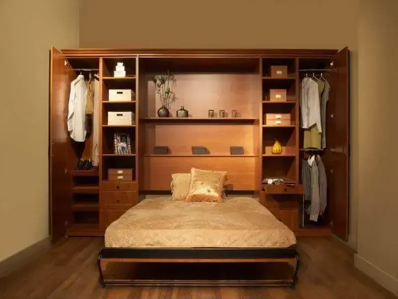 modelos de armário com cama embutida