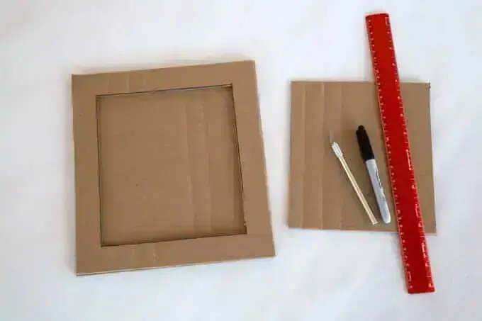 Como fazer porta-retrato de papelão