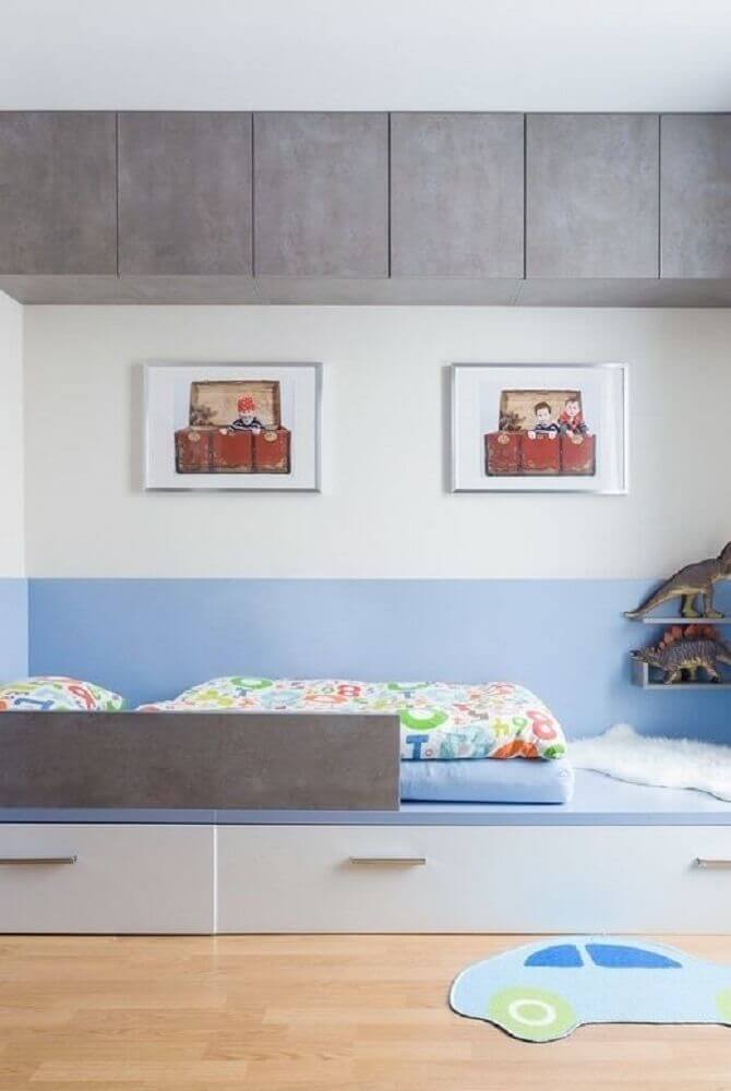 cama japonesa para quarto infantil decorado