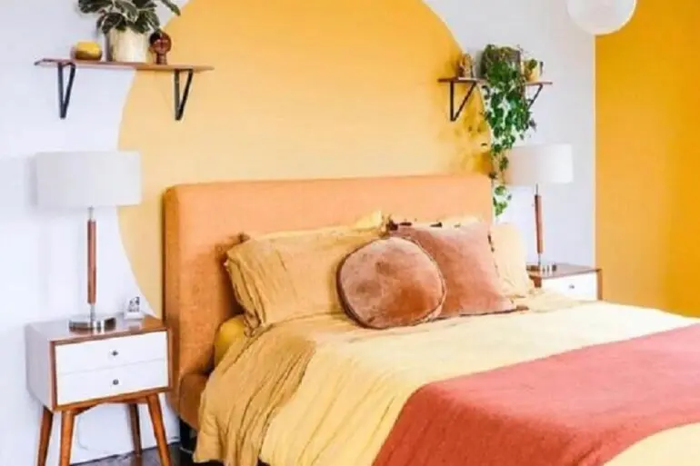 decoração de quarto feminino simples amarelo e branco Foto Apartamento 203
