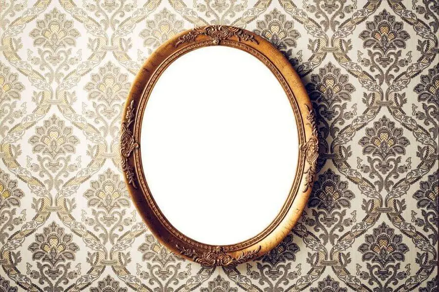espelho com moldura estilo provençal