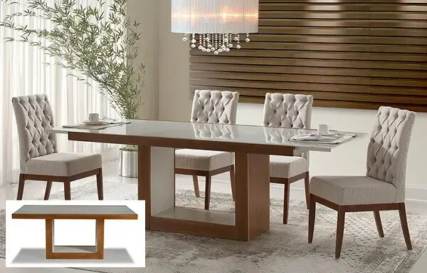 mesa para sala de jantar com extensível