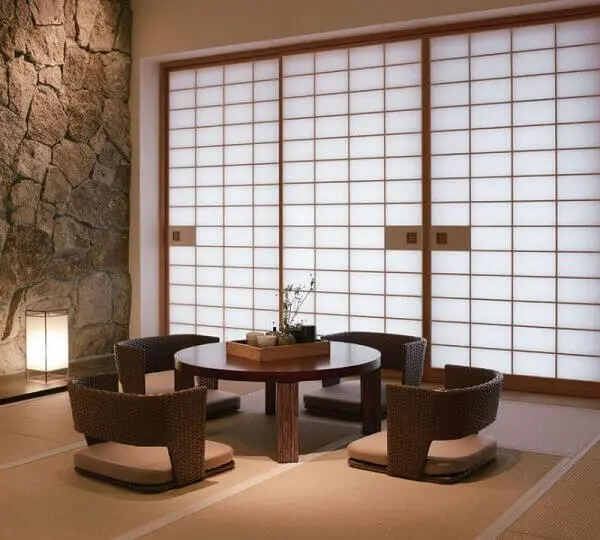 mesa para sala de jantar japonês