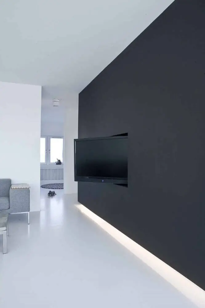 painel de TV para sala com base giratória